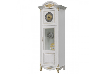 Шкаф с часами Да Винчи, Белый 